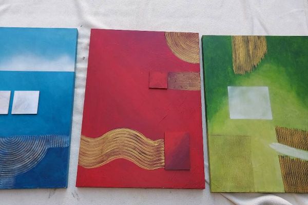 Moderne,gemalte acryl Bilder