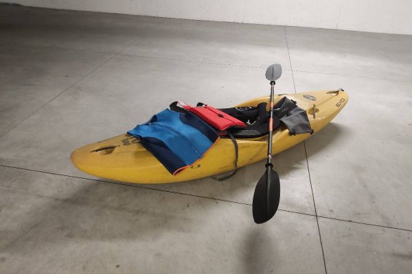 Kayak mit Zubehör