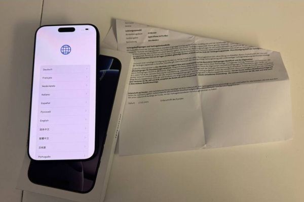 Neues iPhone 16 Pro Max, Titanschwarz, 512 GB 5G)