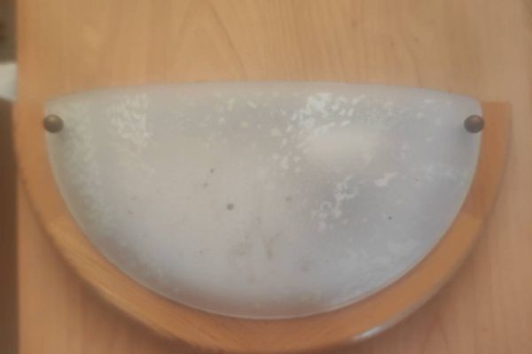 Wandlampe aus Glas
