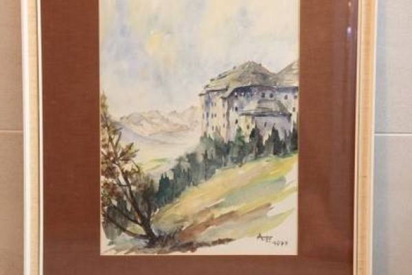 Aquarell von Anton Frühauf, 67 x 53 cm