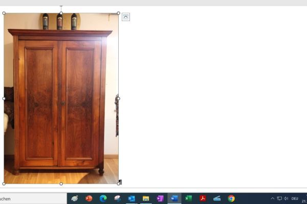 Antiker Kleiderschrank 180 x 124 x 58 cm