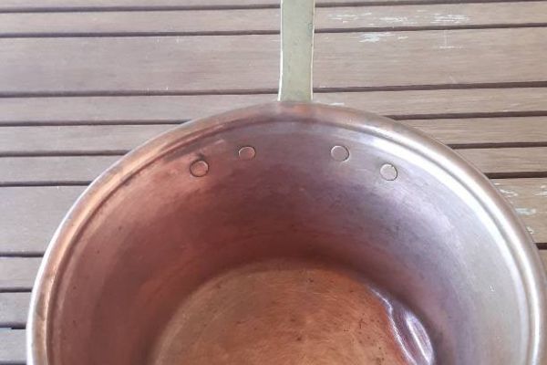 Polentakessel aus Kupfer