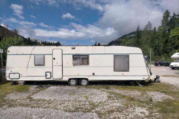 Wohnwagen für Erntehelfer