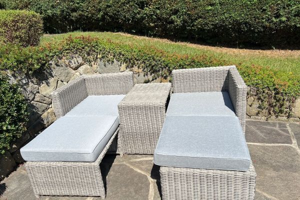 Sitzgruppe für Garten oder Terrasse – wetterfest & kompakt – 120 €