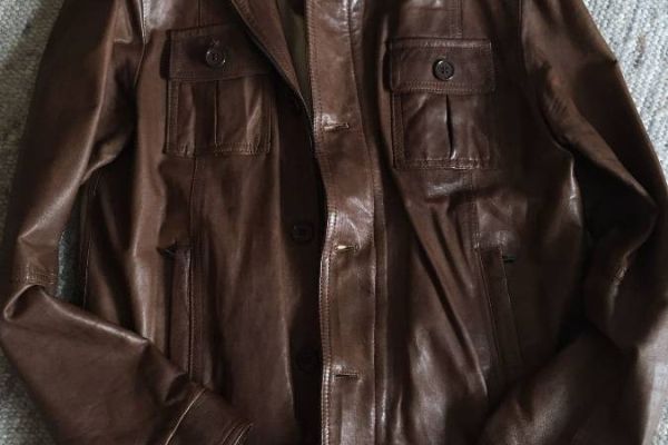 Lederjacke braun Größe 54