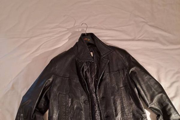 Lederjacke schwarz Größe 52
