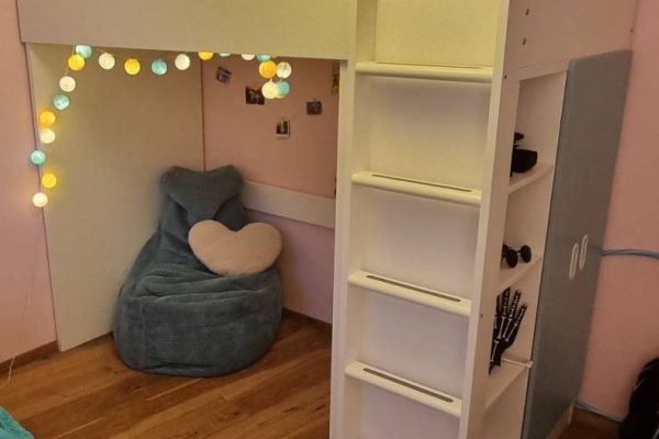IKEA STUVA Hochbett Kleiderschrank Schreibtisch, letto a soppalco