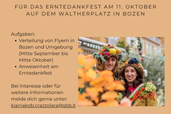 Frau und Herr Herbst für Erntedankfest - Signora e Signor Autunno