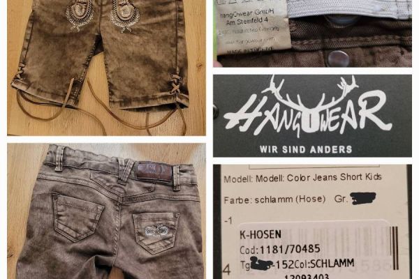 Lederhose - Jeans Gr. 110/116