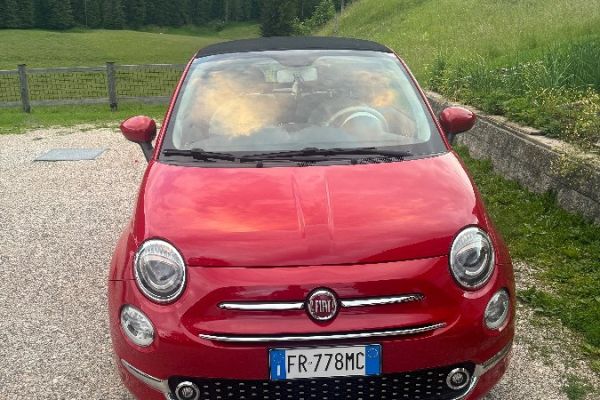 Fiat 500 Cabrio – Rot – 80.000 km – Guter Zustand – Unfallfrei
