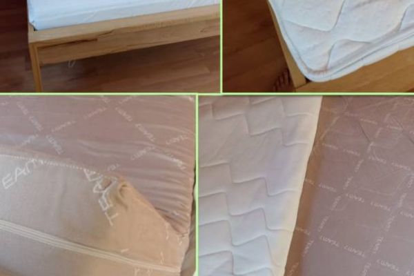 Bett Vollholz mit Matratze 120x200cm Team 7
