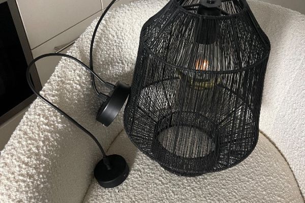 Lampe/Deckenleuchte/Lampadaio/schwrz/nero