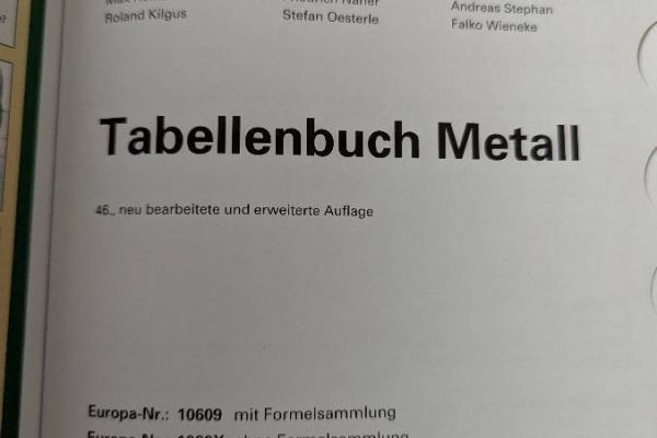 Tabellenbuch Metall