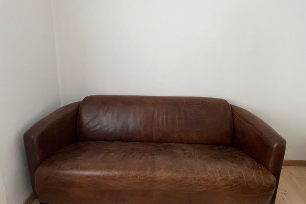 Leder Sofa (Kunstleder)