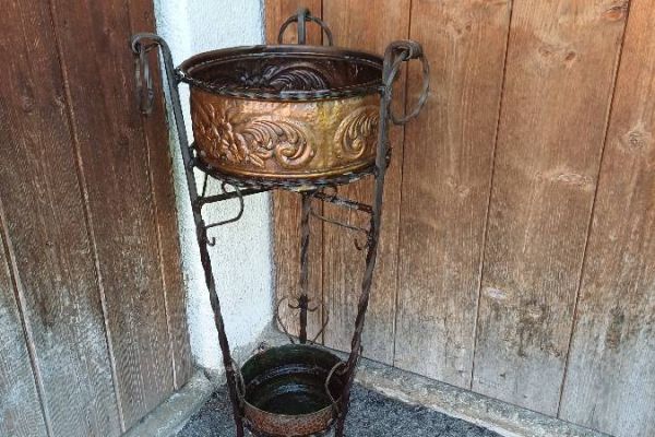 Kupfer Blumenoder Schirmständer