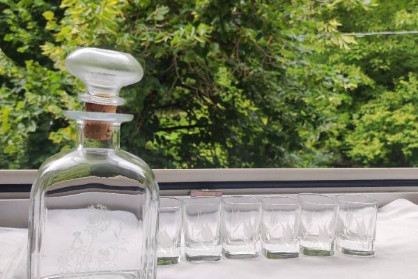 SET Flasche und Gläser