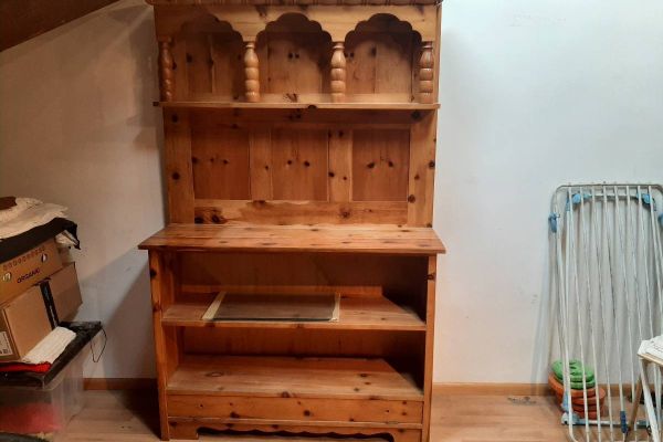 Vitrine Bauernschrank aus Zirbe