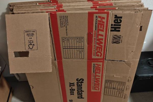 30 Umzugskartons, verschiedene Größen, guter bis sehr Zustand