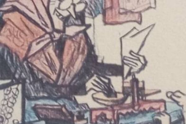 Zeichnung ,Franz Lenhard