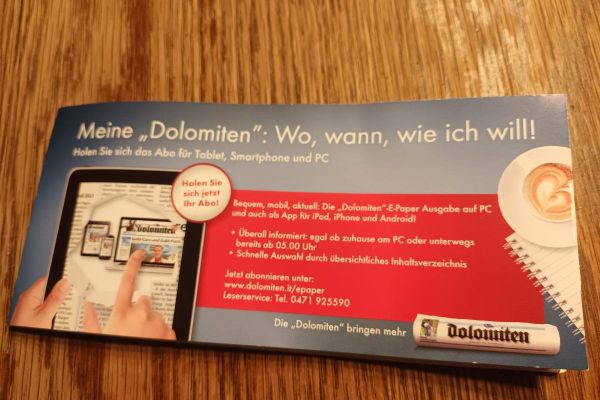 Tiket für Luis aus Südtirol