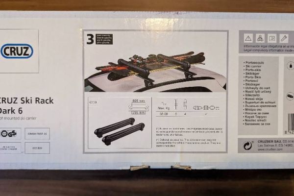 Skiträger Dachträger Porta Sci Porta Cruz 6