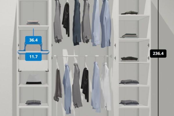 Ikea Pax Schrank zwei Meter Breit, 240 cm Hoch