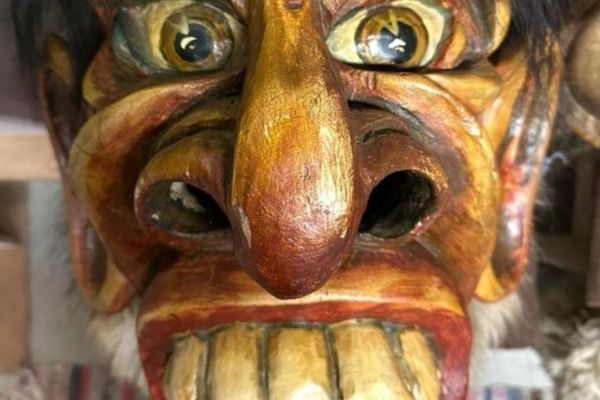 Krampusmaske / Perchtenmaske / Krampuslarve / Loarve / Krampus / Larve