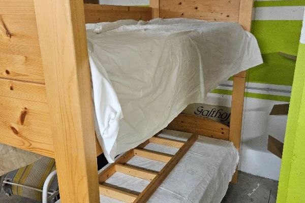 Stockbett aus Fichten-Massivholz