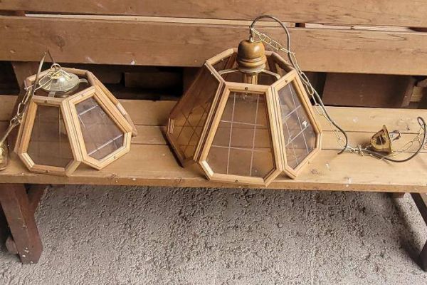 Verkaufe 2 Vintage-Lampen/Vendo 2 lampade vintage