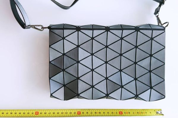 Tasche Dame / Mädchen Grafit Grau geometrisch