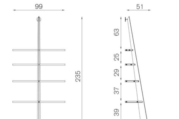 Stahl Designerregal Mag Gee by Philippe Starck