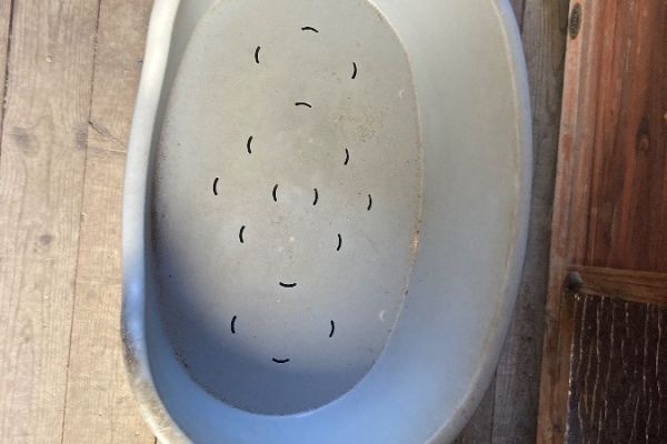 Kleiner Hundekorb aus Kunststoff