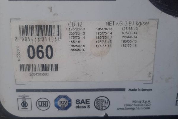 Scheeketten König CB - 12 neuwertig