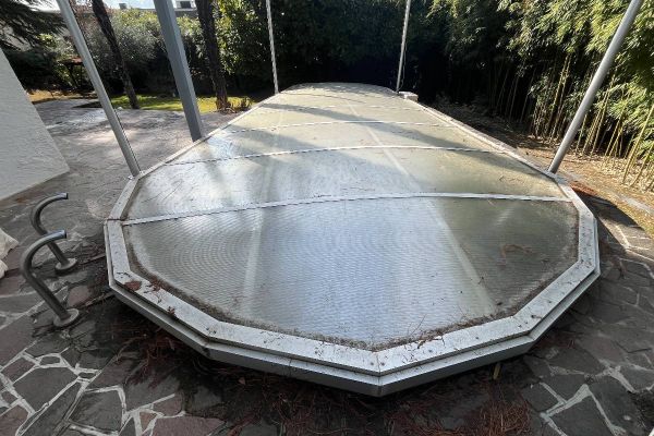 Poolabdeckung ca. 9,5 m Länge 4,5 m Breite - siehe Fotos