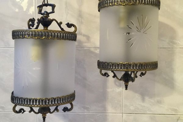 Rüstikale Lampe (2 Stück)