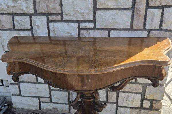 Antiker Konsolentisch / Demi-Lune Tisch