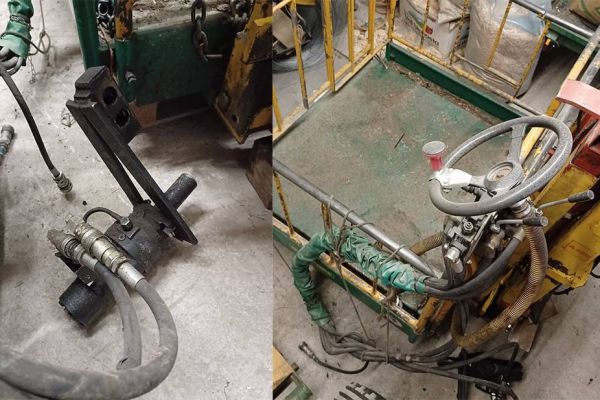 Staplerbühne mit Ölmotor