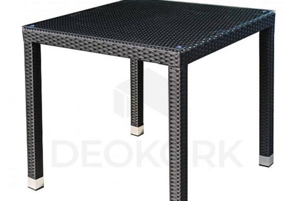 Polyrattan Terrassentisch 80x80