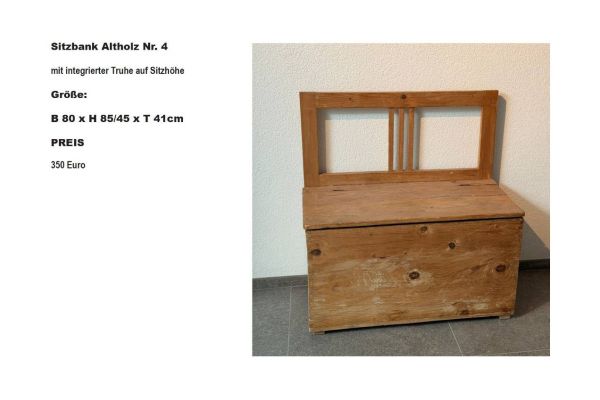 Sitzbank Altholz Nr. 4