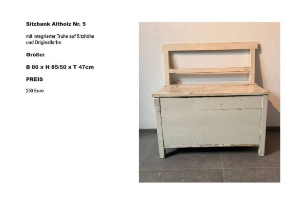 Sitzbank Altholz Nr. 5