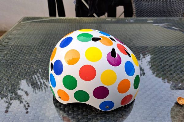 Fahrradhelm "I love my brain" , sehr selten benutzt