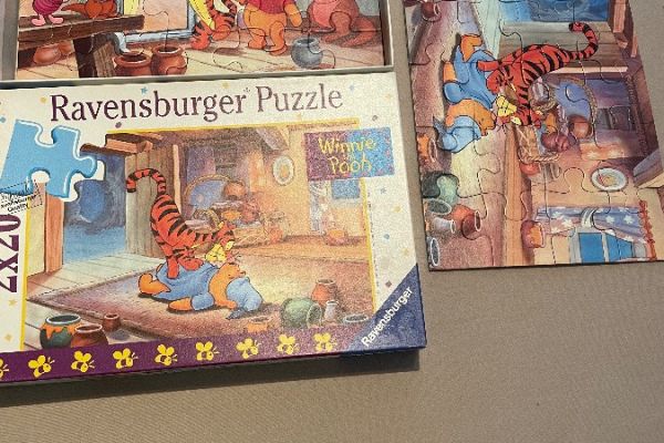 Ravensburger Puzzle „Winnie Pooh“ 2x à 20Teile vollständig TOP ZUSTAND