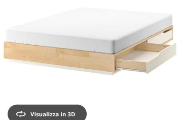 Bett 160x200cm Mandal Ikea mit Schubladen