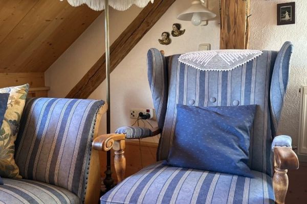 Antike Sofa und Sessel Kombination