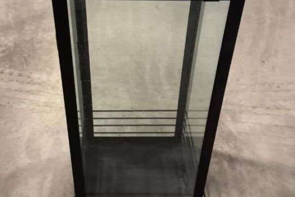 Laterne groß aus Metall schwarz beschichtet