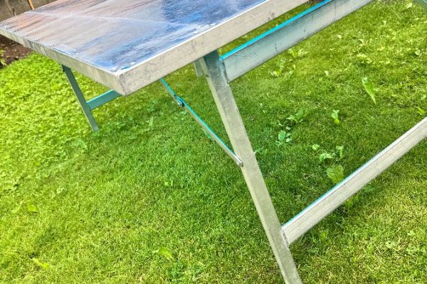 2 Klapptische Aluminium 100x150x65 cm