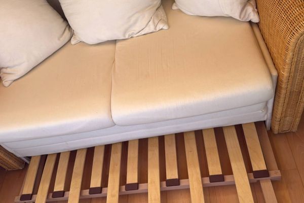 Schlafcouch aus Rattan