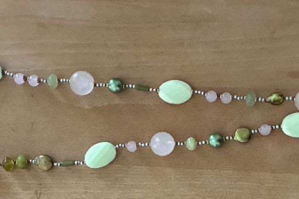 Kette mit Echtheitszertifikat Silber und Halbedelsteine