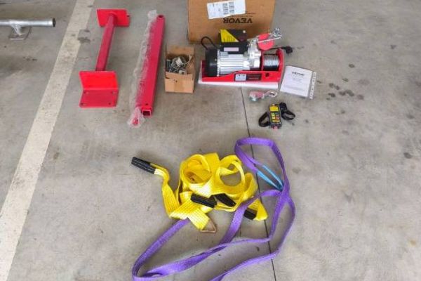 Elektrische Seilwinde Vevor Hubkraft 300 - 600 kg - Hubhöhe max. 12 m